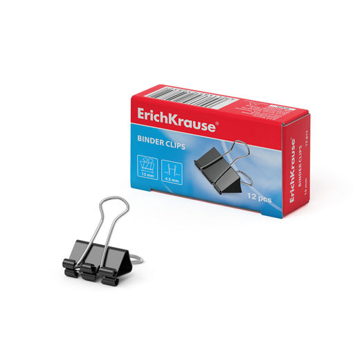 Picture of EK BINDER CLIPS 15MM 12 PIECES